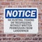 Signmission No Hunting Fishing Or Trespassing Without OSHA Notice Sign, Plastic, 10in W x 7in L, 2PK OS-2PACK-NS-P-710-L-14664 - alternate 3